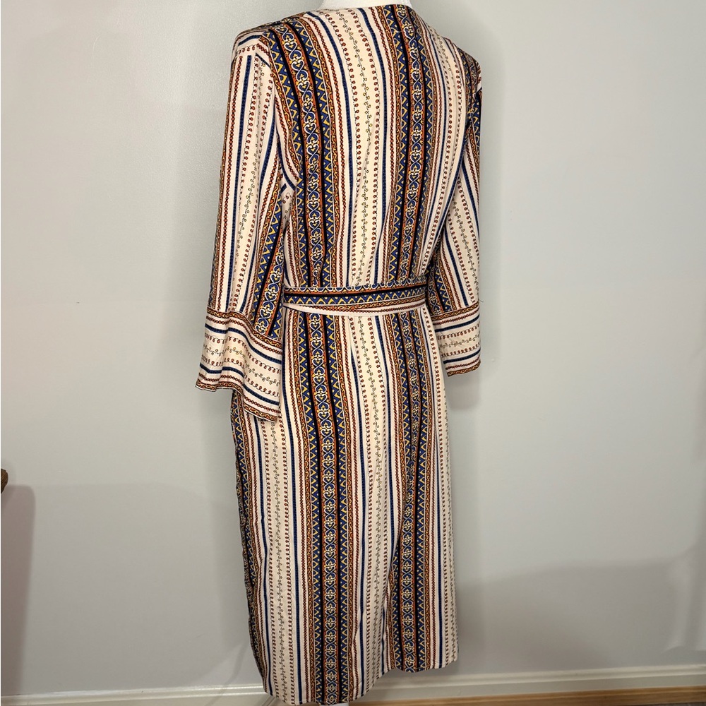 Skies Are Blue Multicolor Patterned Wrap Robe - Picture 5 of 7